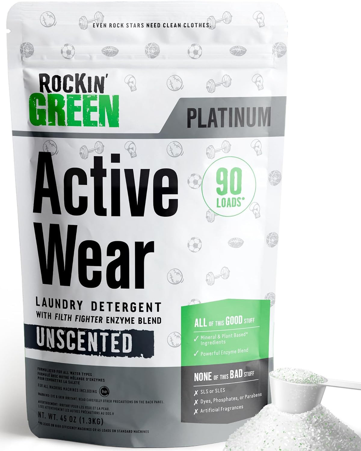 plant-based enzyme blend that targets sweat, body oils, and odor at the fiber level