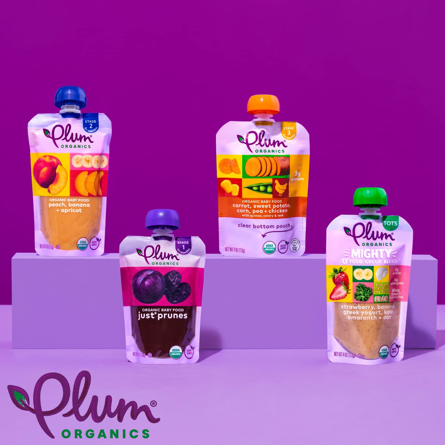 Plum Organics Mighty 4 Toddler Food – Thoughtful Gift for Busy Moms on the Go