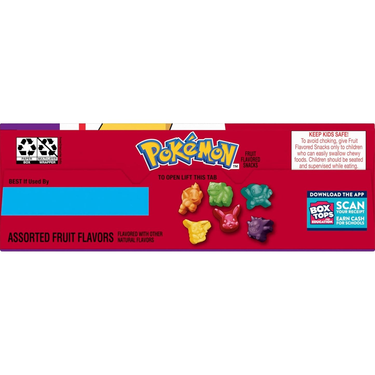 Pokemon Fruit Flavored Snacks, Stocking Stuffer and Holiday Gift for Young Pokemon Fans, Gluten Free Snack Variety Box, 17.6 oz, 22 Pouches