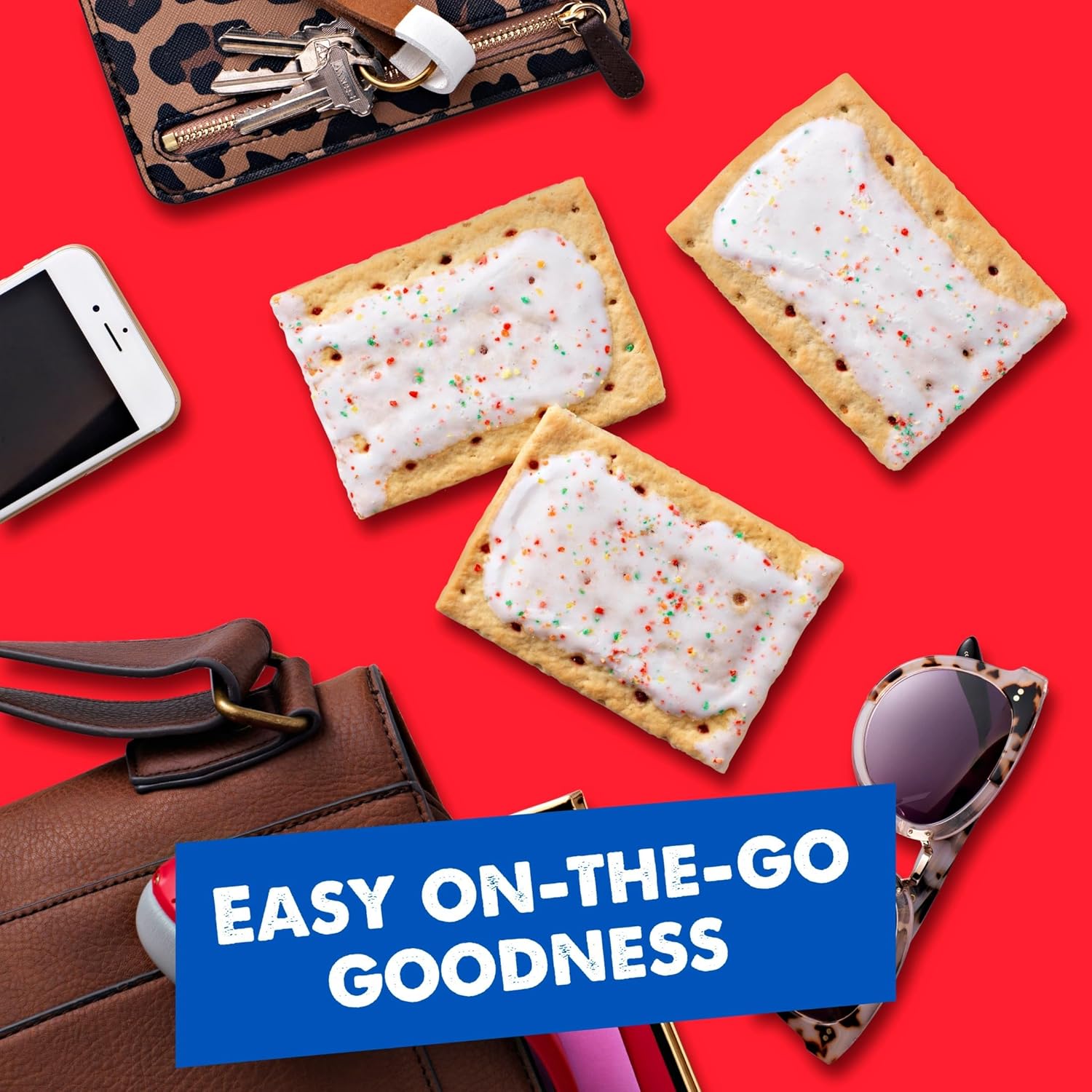 Pop-Tarts Toaster Pastries, Warm Toaster Treat for Cozy Breakfast Rituals, Bulk 32 Count Variety