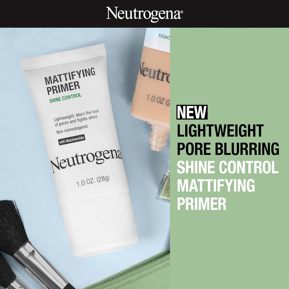 pore-blurring technology that smooths visible texture