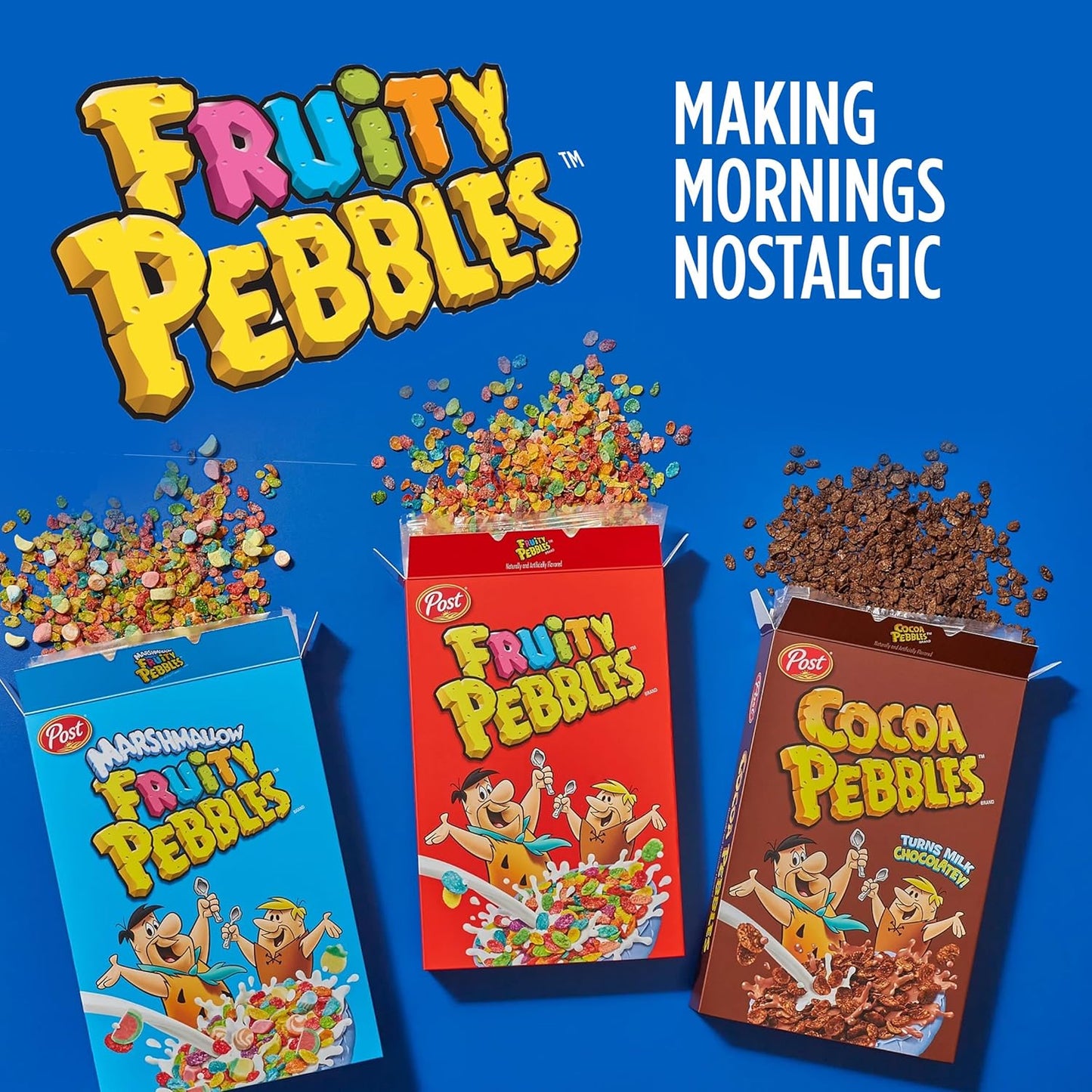 Post Fruity Pebbles Cereal – 3 Pack Gluten Free Care Package for Housewarming