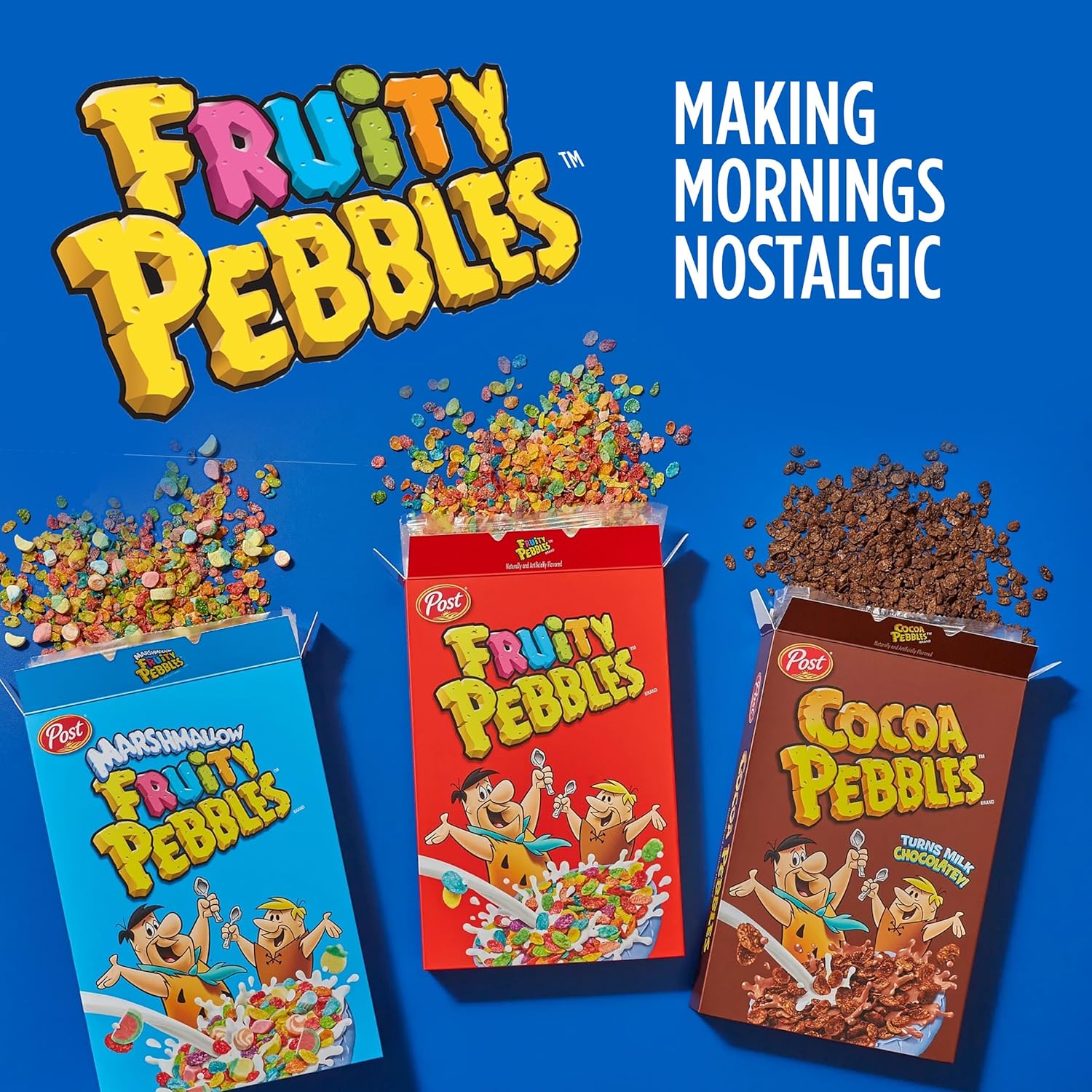 Post Fruity Pebbles Cereal – 3 Pack Gluten Free Care Package for Housewarming