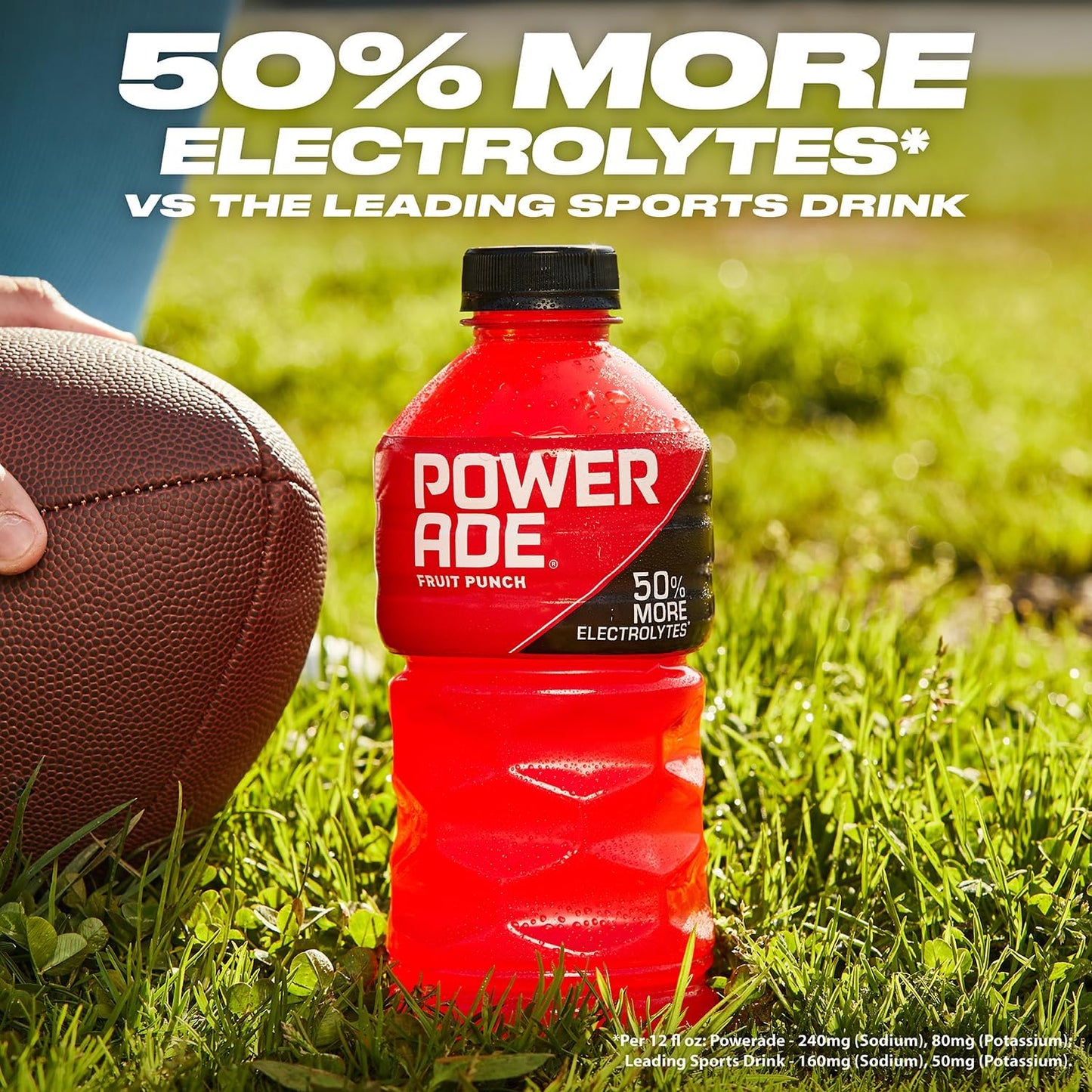 Powerade Fruit Punch – Family Fridge Hydration for Soccer Practice, Rec League and Birthday Parties, 20oz 8 Pack