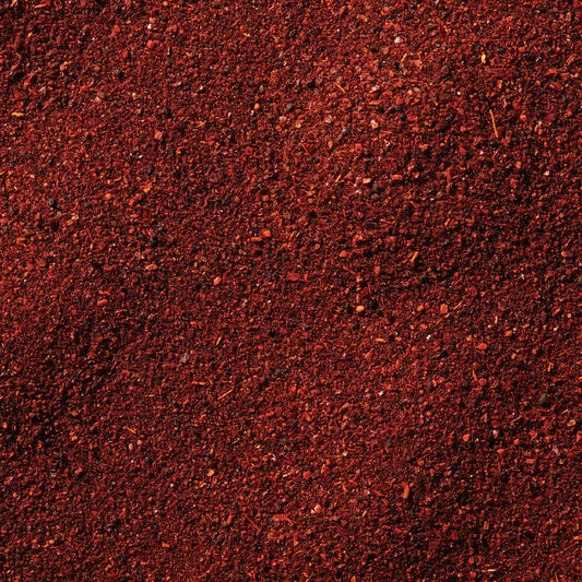 pre-ground powder form with silicon dioxide added to keep it free-flowing