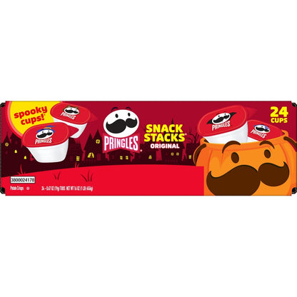 Pringles Limited Edition Halloween Snack Stacks – Original Flavor Crisp Cups for Fall Birthday Parties, Sleepover Hosts and White Elephant Gift Exchanges
