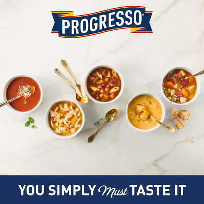 Progresso Lentil Soup – Plant-Based Protein for Calm Home Office Lunch Breaks, No Artificial Flavors