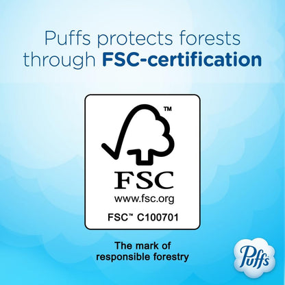 Puffs Plus Lotion Tissues for Bathroom Counter and Wind-Down Ritual, Lotion-Soothed Nose Care