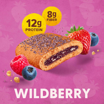 Pure Protein Wildberry Soft Baked Bars – Home Pantry Bar for Macro Tracking, High-Fiber Gluten-Free Snack
