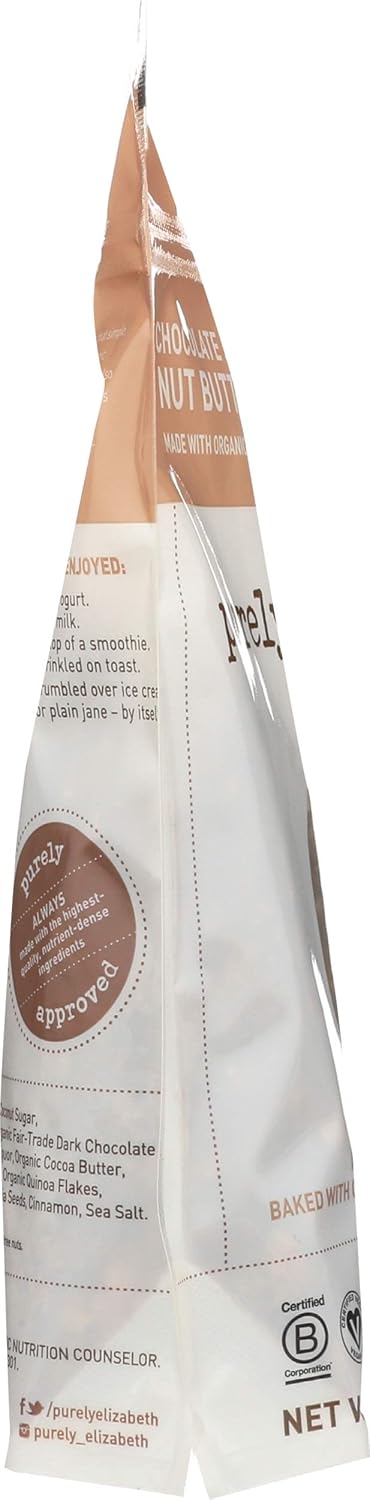 Purely Elizabeth Chocolate Peanut Butter Ancient Grain Granola – Camping and Backpacking Energy for Open-Air Escapes