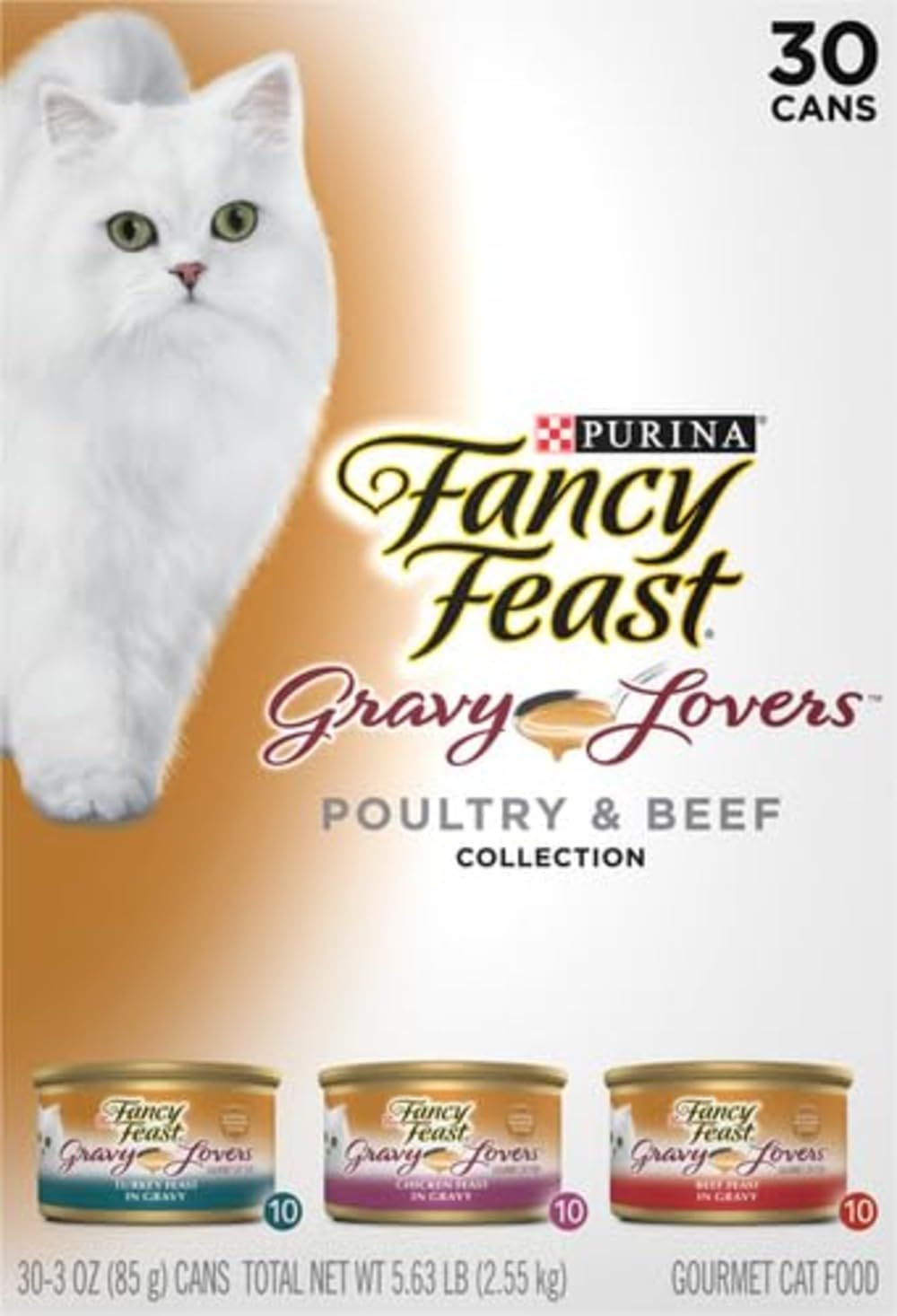 Purina Fancy Feast Gravy Lovers Variety Pack – Slow-Cooked Wet Cat Food for Hydration-Focused Daily Wellness and Appetite Care