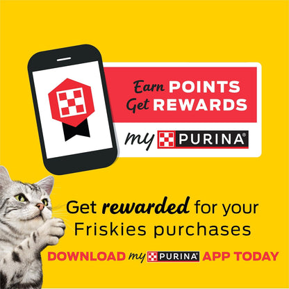 Purina Friskies Seafood Sensations Dry Food 22 lb. - Family-Sized Salmon Tuna Shrimp Bag for Kittens Through Seniors