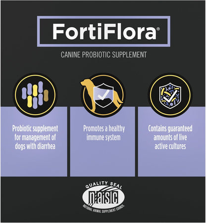 Purina Pro Plan FortiFlora Probiotic for Dogs – Clean, Powder-Only Formula with No Pills or Harsh Additives