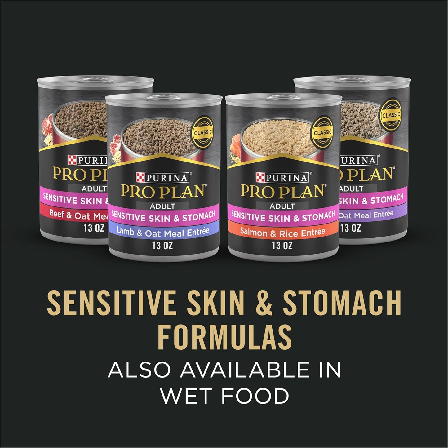Purina Pro Plan Small Breed Adult Sensitive Skin and Stomach Salmon – Crafted Limited-Ingredient Recipe in a 4 lb Trial Bag