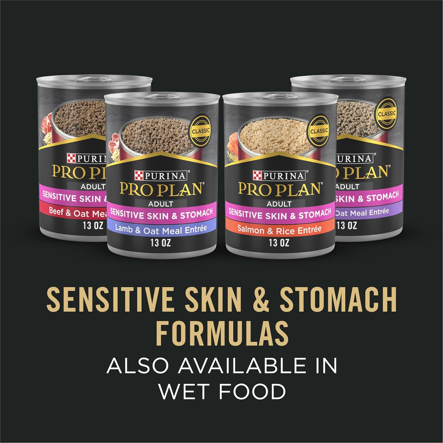 Purina Pro Plan Small Breed Adult Sensitive Skin and Stomach Salmon – Crafted Limited-Ingredient Recipe in a 4 lb Trial Bag
