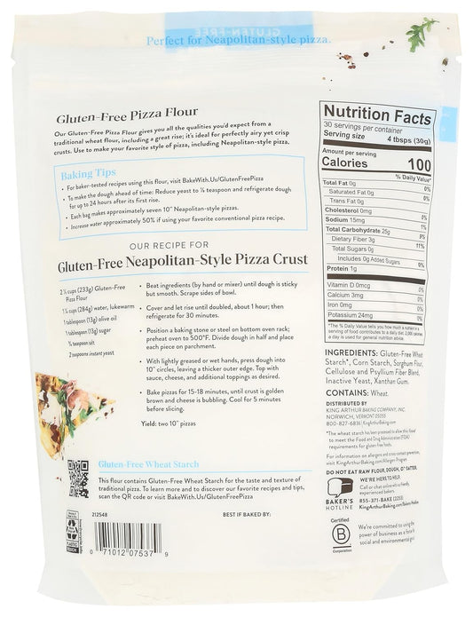 purpose-formulated blend of sorghum flour, gluten-free wheat starch, corn starch, xanthan gum, and psyllium/cellulose fiber