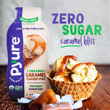 Pyure Organic Caramel Dessert Syrup – Valentine's Day Gift for the Plant Based Partner Who Loves Sweet Treats