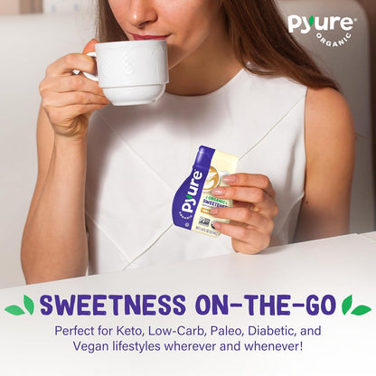 Pyure Organic Vanilla Stevia Drops – Practical Birthday Gift for Diabetics, Keto Dieters, and Tea Drinkers