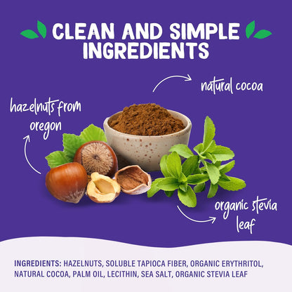 Pyure Sugar-Free Chocolate Spread | 13 oz Jar Gift for Former Sugar Addicts on Wellness Journeys