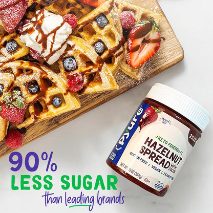 Pyure Sugar-Free Chocolate Spread | 13 oz Jar Gift for Former Sugar Addicts on Wellness Journeys