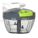 Ourokhome Hand-Pull Garlic Chopper – Space-Saving Compact Design for Studio Apartments, Stainless Steel Blades