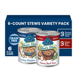 Blue Buffalo Blue's Stew Variety Pack, Elevated Wet Food Experience with Whole Vegetables and Visible Protein Chunks