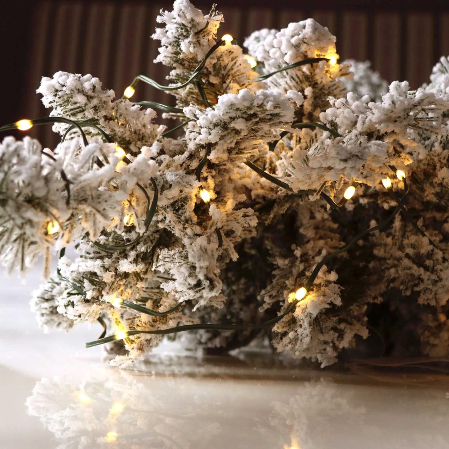 QBIS Battery Operated Fairy Lights – Soft 2500K Glow for Minimalist Bedroom and Reading Nook Styling