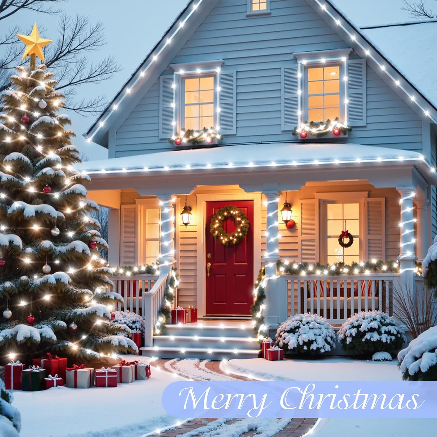 QITONG Solar Fairy Lights – Easy Gift for Couples and Home Decor Lovers, No Wiring Needed