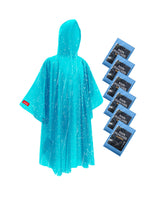 Hitituto Extra Long Rain Poncho - Group Rain Protection for Daycare Field Trips, Outdoor Classrooms, and Campfire Circles, 6-Pack