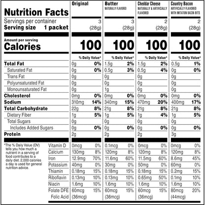 Quaker Instant Grits Multipack – Quick Desk-Side Breakfast for the Home Office, 10 Packets, 0.98oz Each