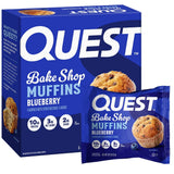 Quest Bake Shop Blueberry Muffins – Uncluttered Snack Drawer Staple for Low-Carb Households, 4 Count