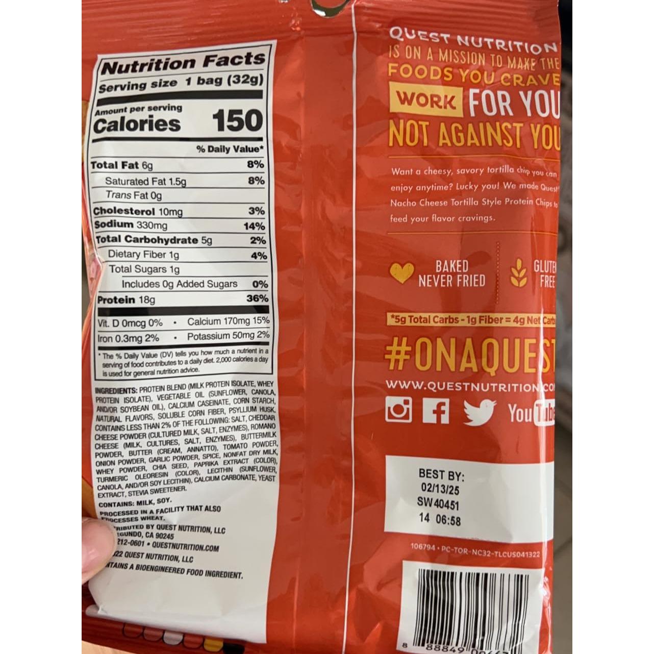 Quest Nutrition Chili Lime Baked Protein Chips – Portable Protein Pack for Commute and Conference Fueling