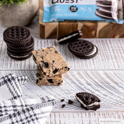 Quest Nutrition Cookies & Cream Protein Bar – Airport and Travel Carry-On Snack for Long Journeys