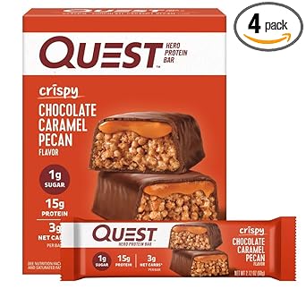 Quest Nutrition Crispy Cookies & Cream Hero Protein Bar – Lunch Box Snack for After-School Pickup, 18g Protein