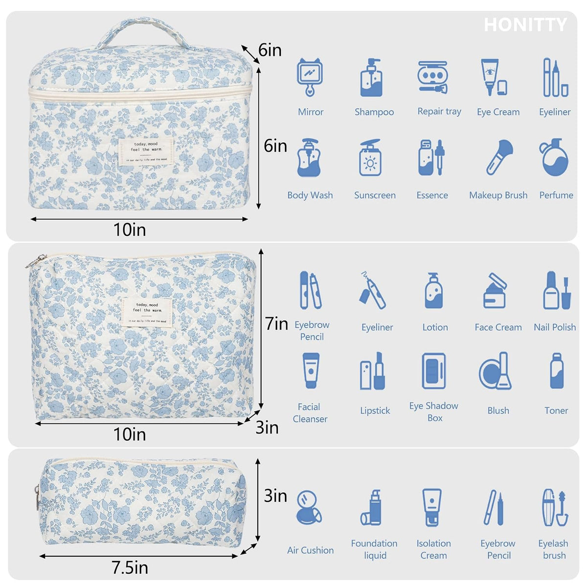 quilted cotton cloth construction that is soft, lightweight, and foldable