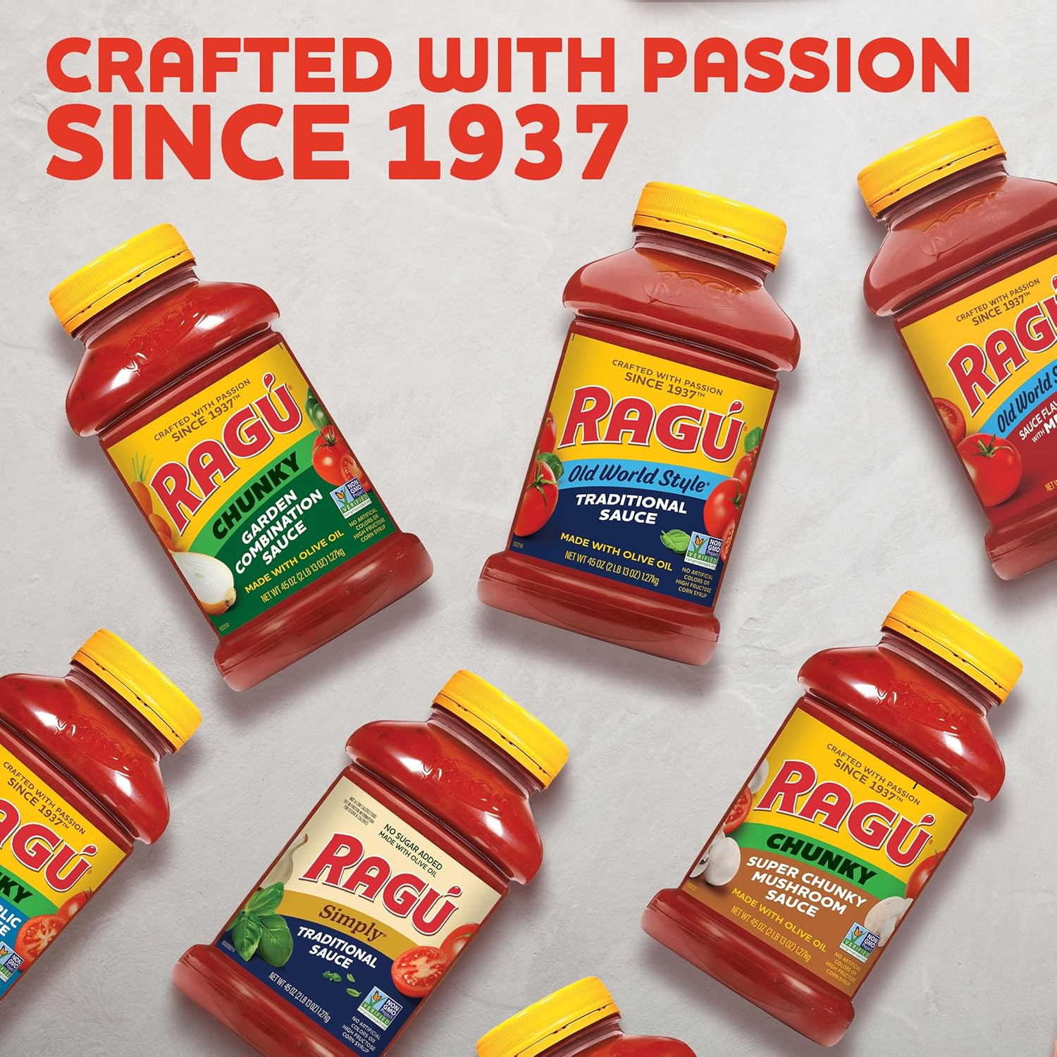 Ragu Old World Style Meat Pasta Sauce – 45 oz Time-Saving Jar for Busy Student Schedules