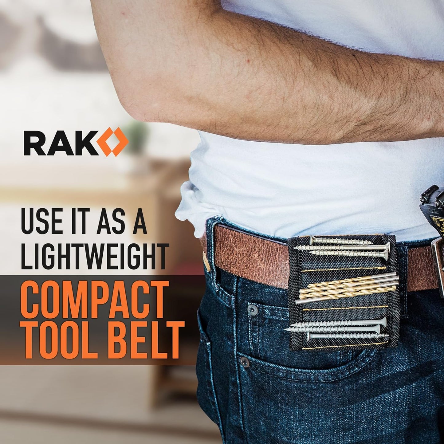 RAK Magnetic Wristband – Camping and Backyard DIY Tool, Compact Magnetic Fastener Organizer