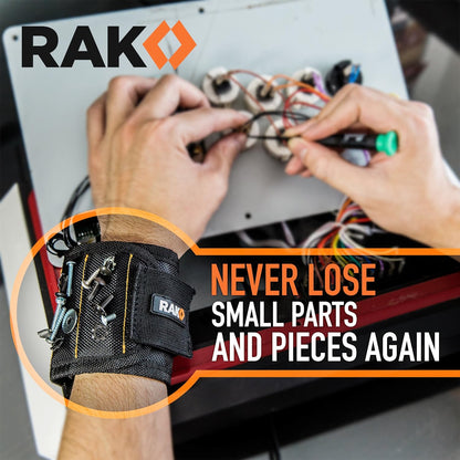 RAK Magnetic Wristband – Camping and Backyard DIY Tool, Compact Magnetic Fastener Organizer