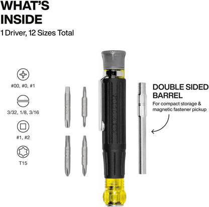 rare-earth magnetic bit retention and pickup tip