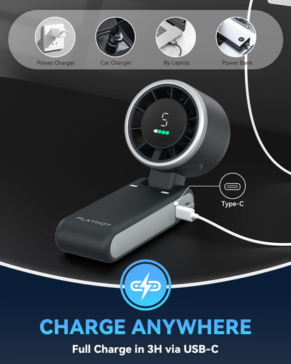 Rechargeable Personal Fan – USB-C Powered Cooling for Dorms, Co-Working Spaces, and Library Study Areas