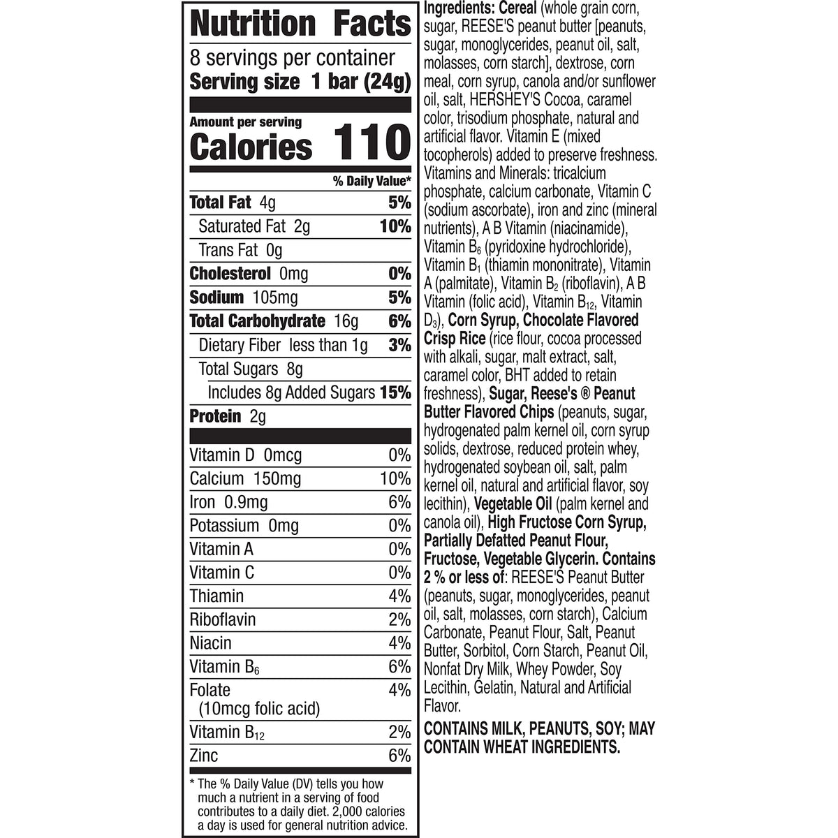 Reese's Puffs Peanut Butter Snack Bars – Easy-to-Digest Sweet Treat Without Bloating, 6.8 oz