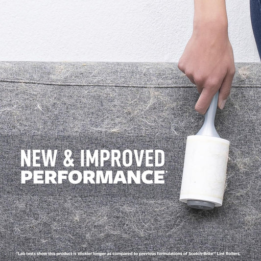 refillable handle compatible with scotch-brite lint roller refills