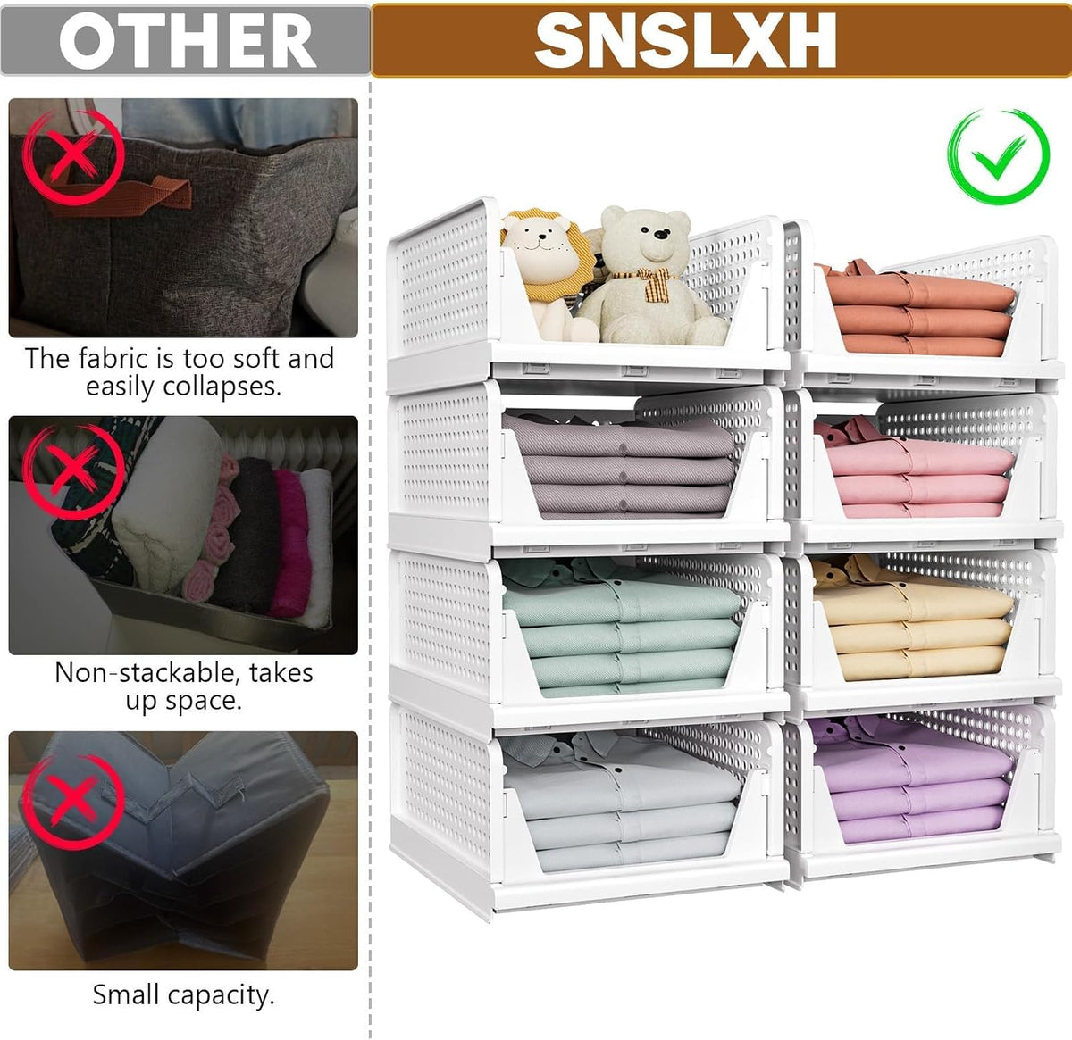 reinforced side seams for structural durability under load