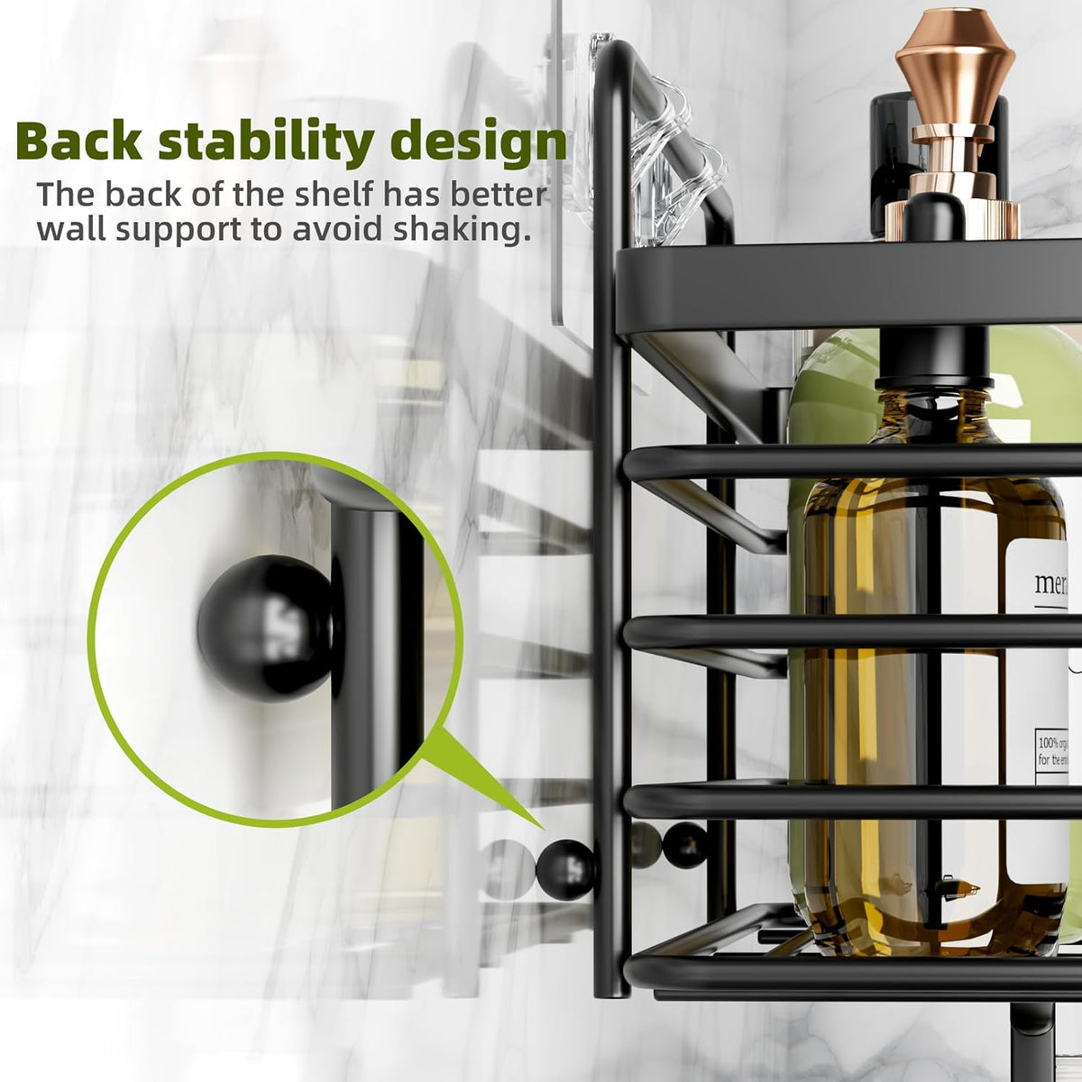 removable and repositionable hooks placed anywhere on the shelves