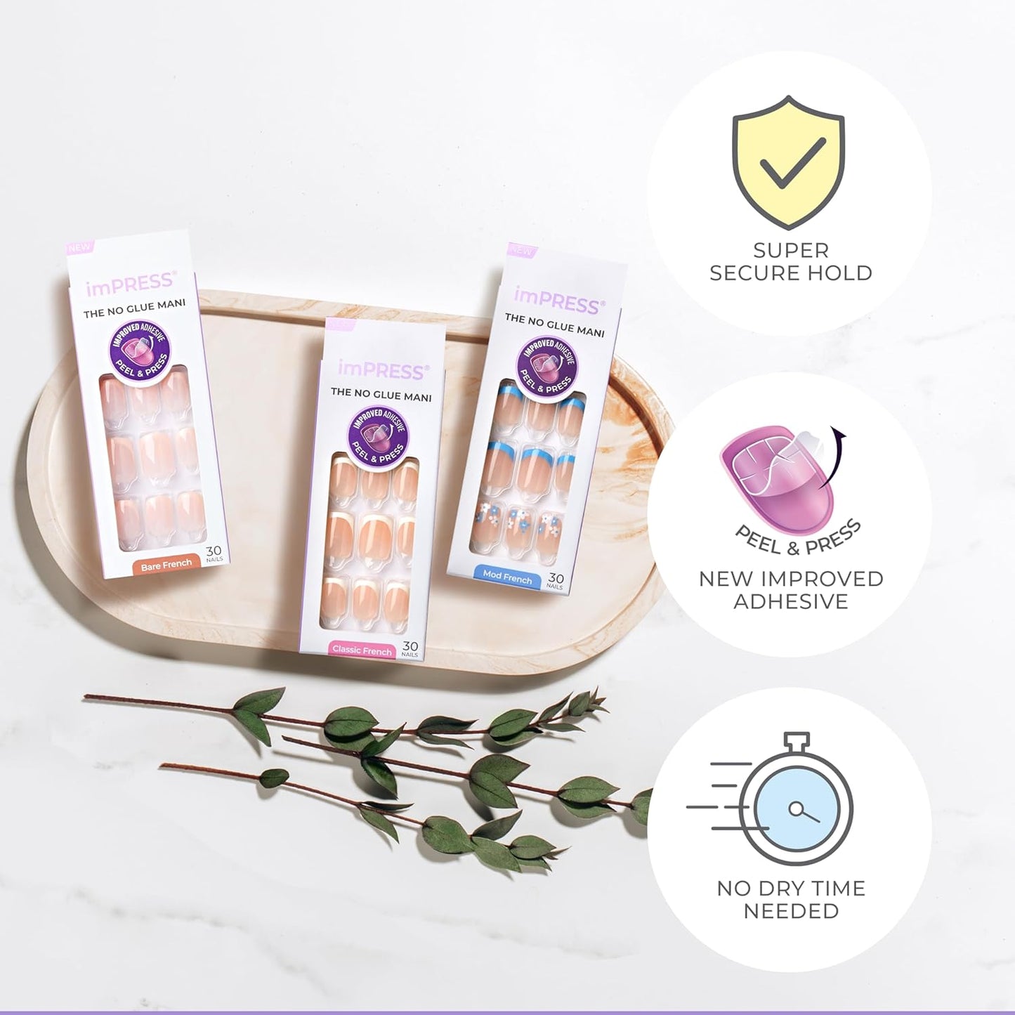 reverse dual injection technology for natural gel-like finish