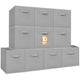 Gray - 13" x 13" x 13" - 10