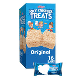Kellogg's Rice Krispies Treats Crispy Marshmallow Squares – Pre-Portioned 90 Calorie Snack for Study Sessions and Exam Week Fueling