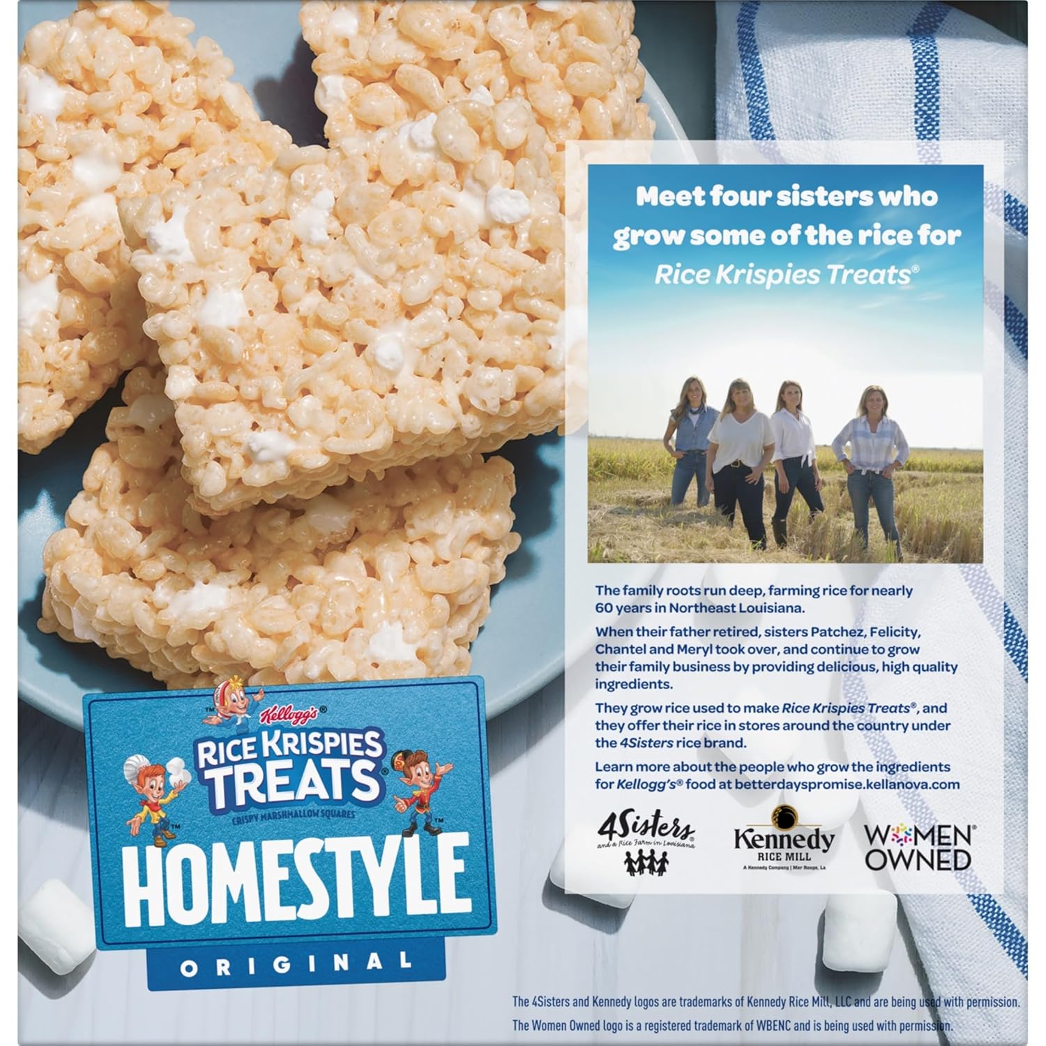 Rice Krispies Treats Homestyle Marshmallow Snack Bars Stadium and Sports Event Snacks for Kids on the Go, Bulk Pack