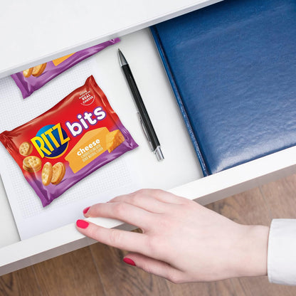 RITZ Bits Cheese and Peanut Butter Snack Crackers – Grab-and-Go Snacks for Picnics, Beach Days, and Day Hikes, 20 Individual Packs