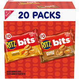 RITZ Bits Individually Wrapped Crackers – Airport and Hotel Grab-and-Go Snack Pack, 20 Count